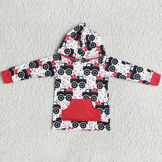 Valentine's Day car hooded