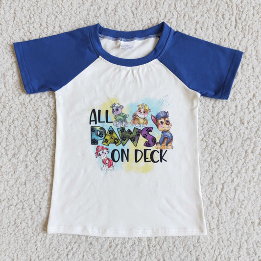 Cartoon cute dog boy shirt