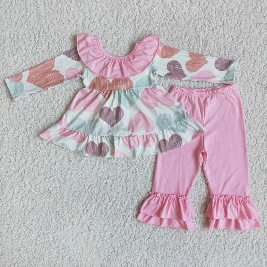 Valentine's Day pink with bow pants outfits