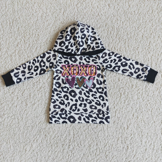 Valentine's Day Leopard hooded