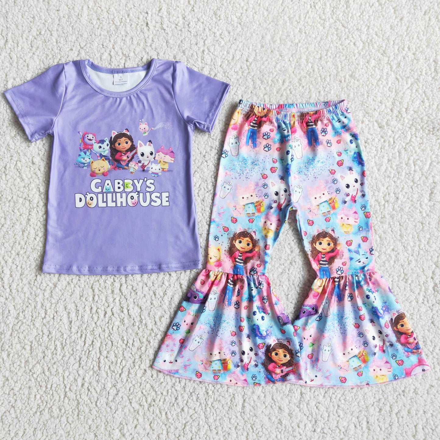 Purple house short sleeve set