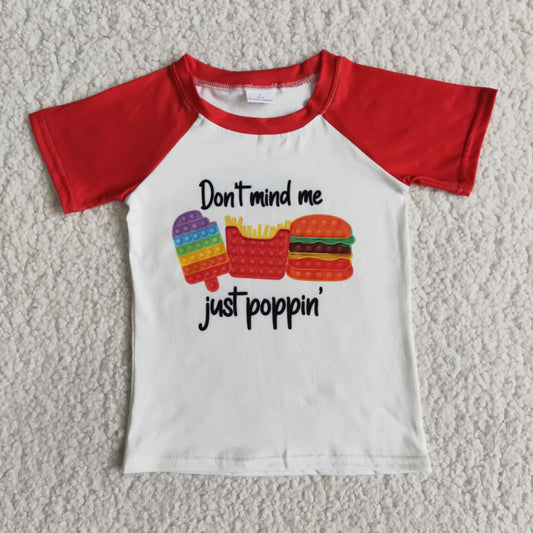 don't mind me just poppin red boy shirt