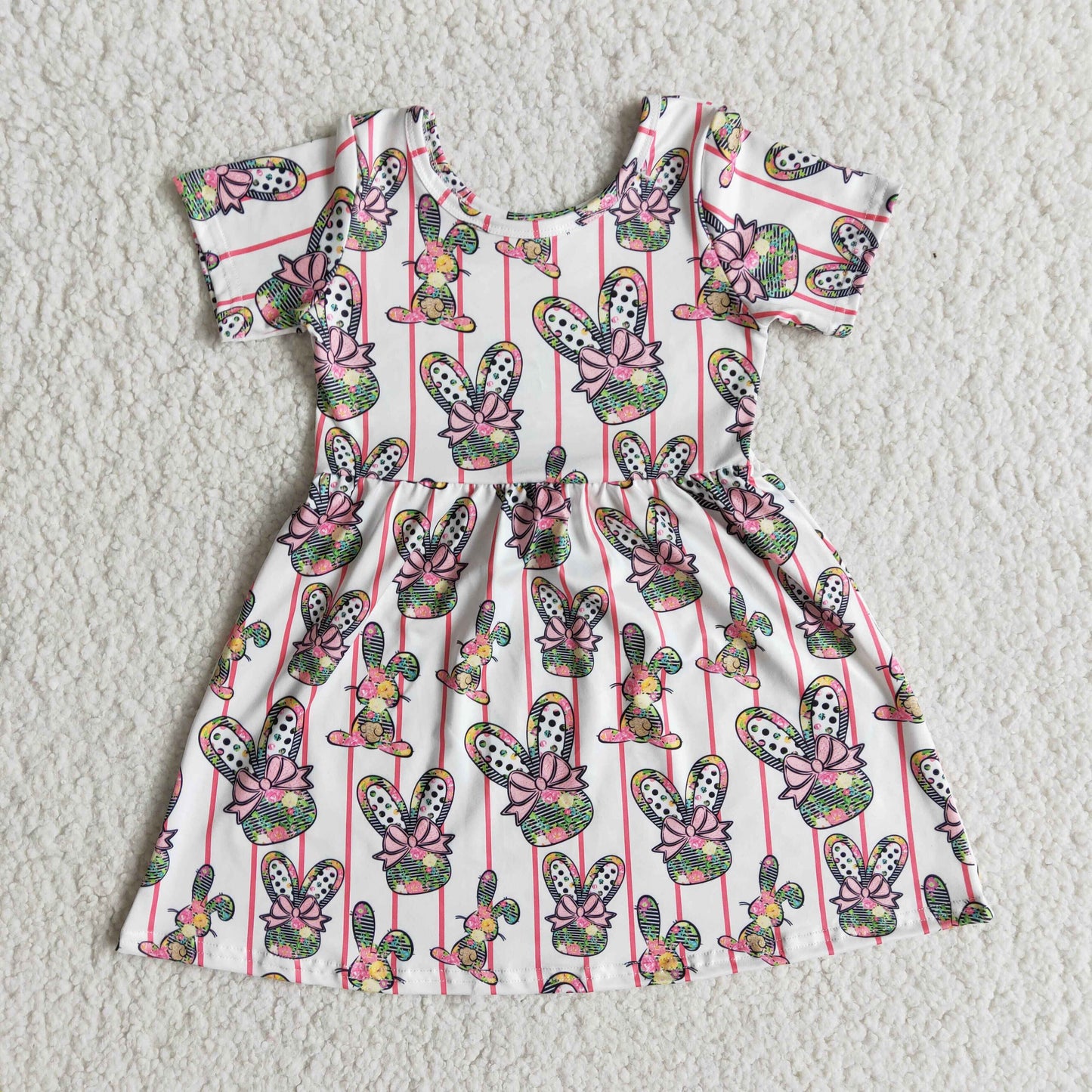 Easter Rabbit Short sleeve Dresses