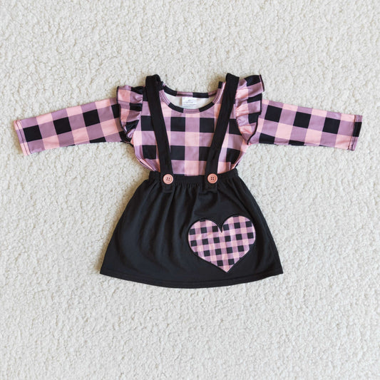 Valentine's Day Embroidered girls dress