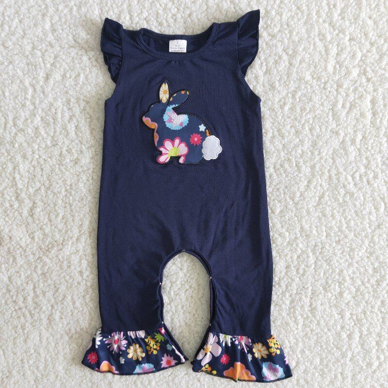 Easter rabbit baby romper