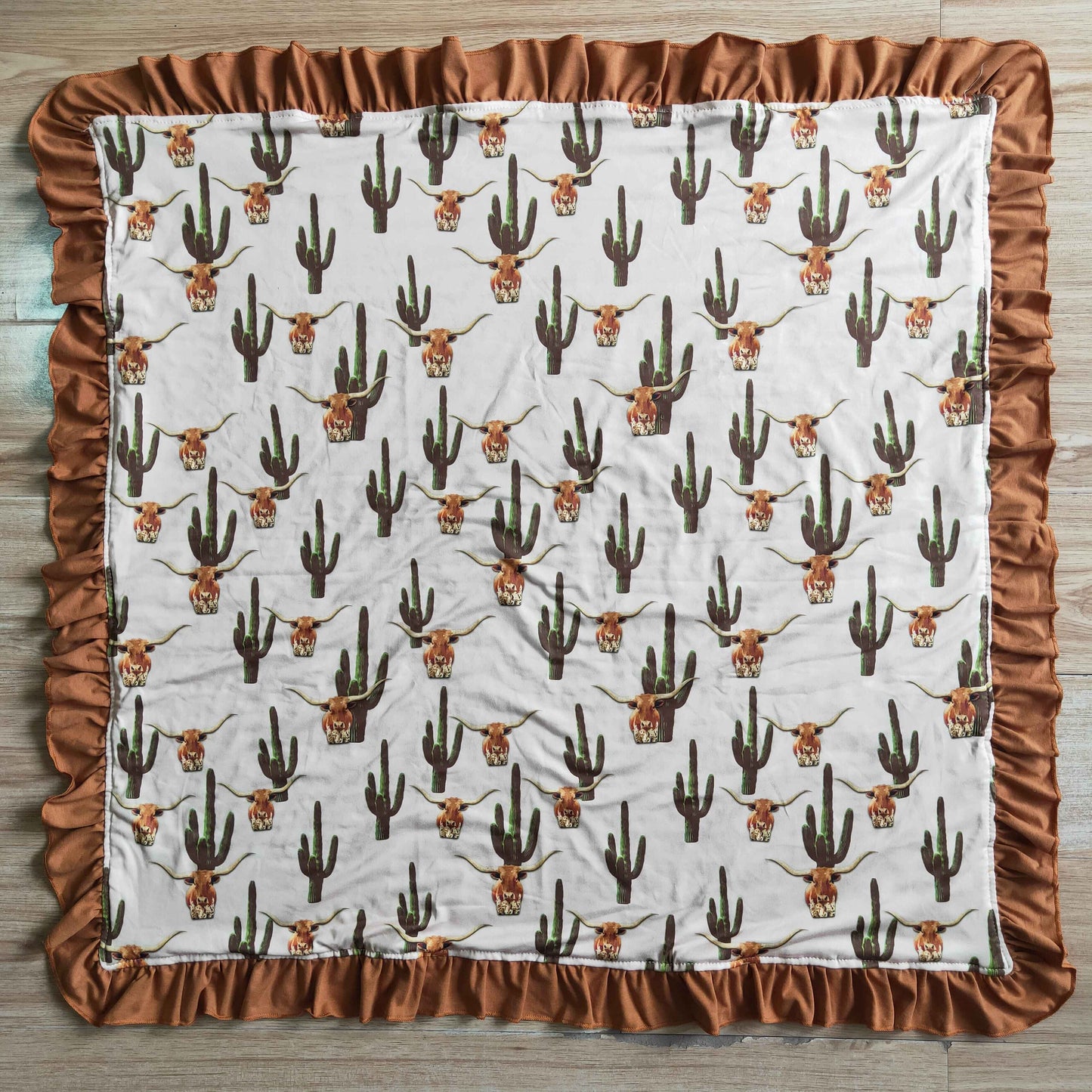 Cactus Cow Blanket