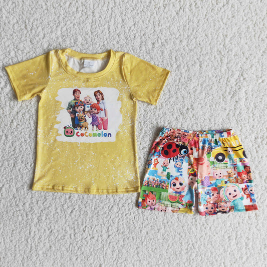 yellow Cartoon summer set