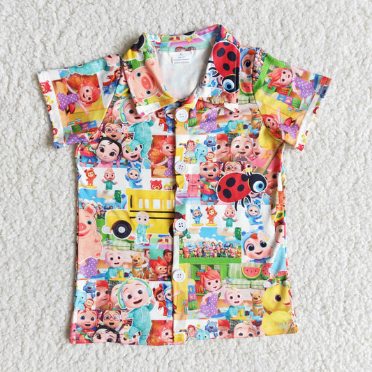 yellow cartoon shirt