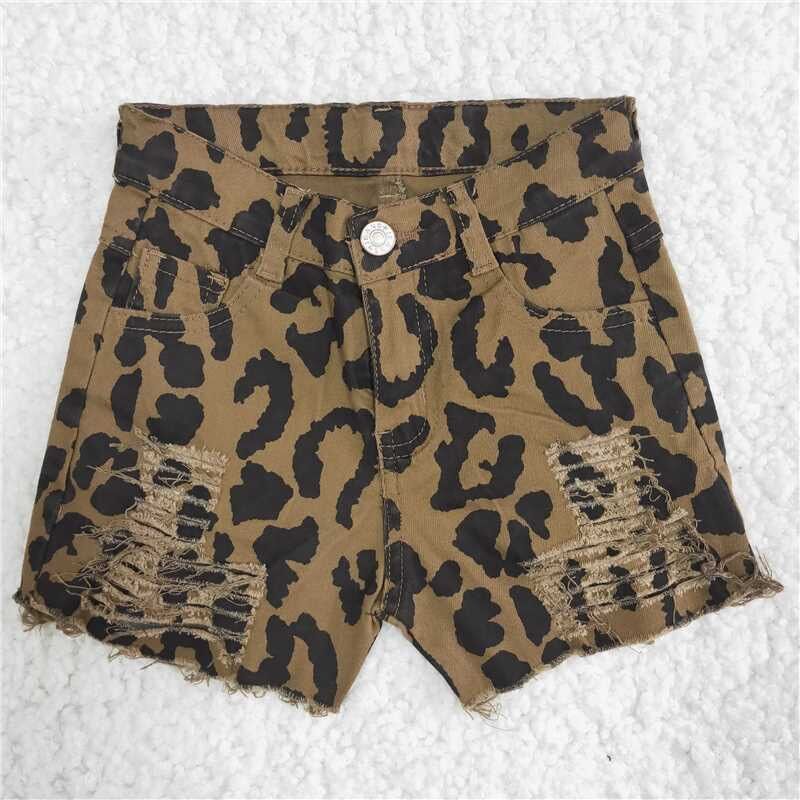 summer Leopard short jeans