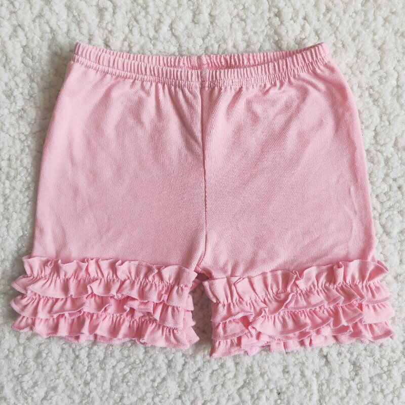 light pink ruffle girls short