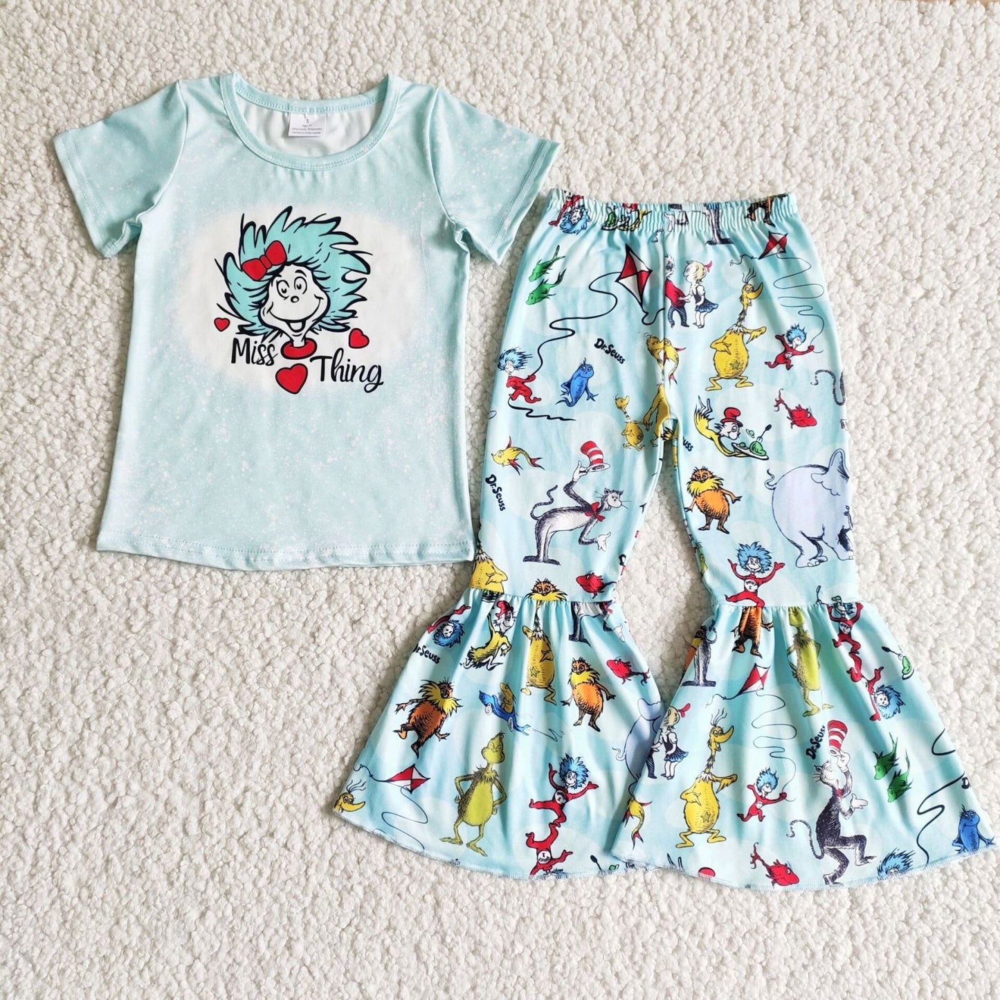 blue Cartoon Boutique girl outfits