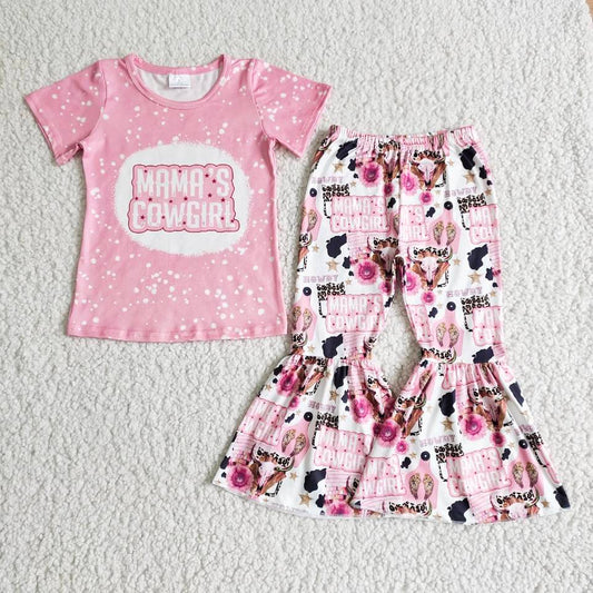 pink flowers girl outfits