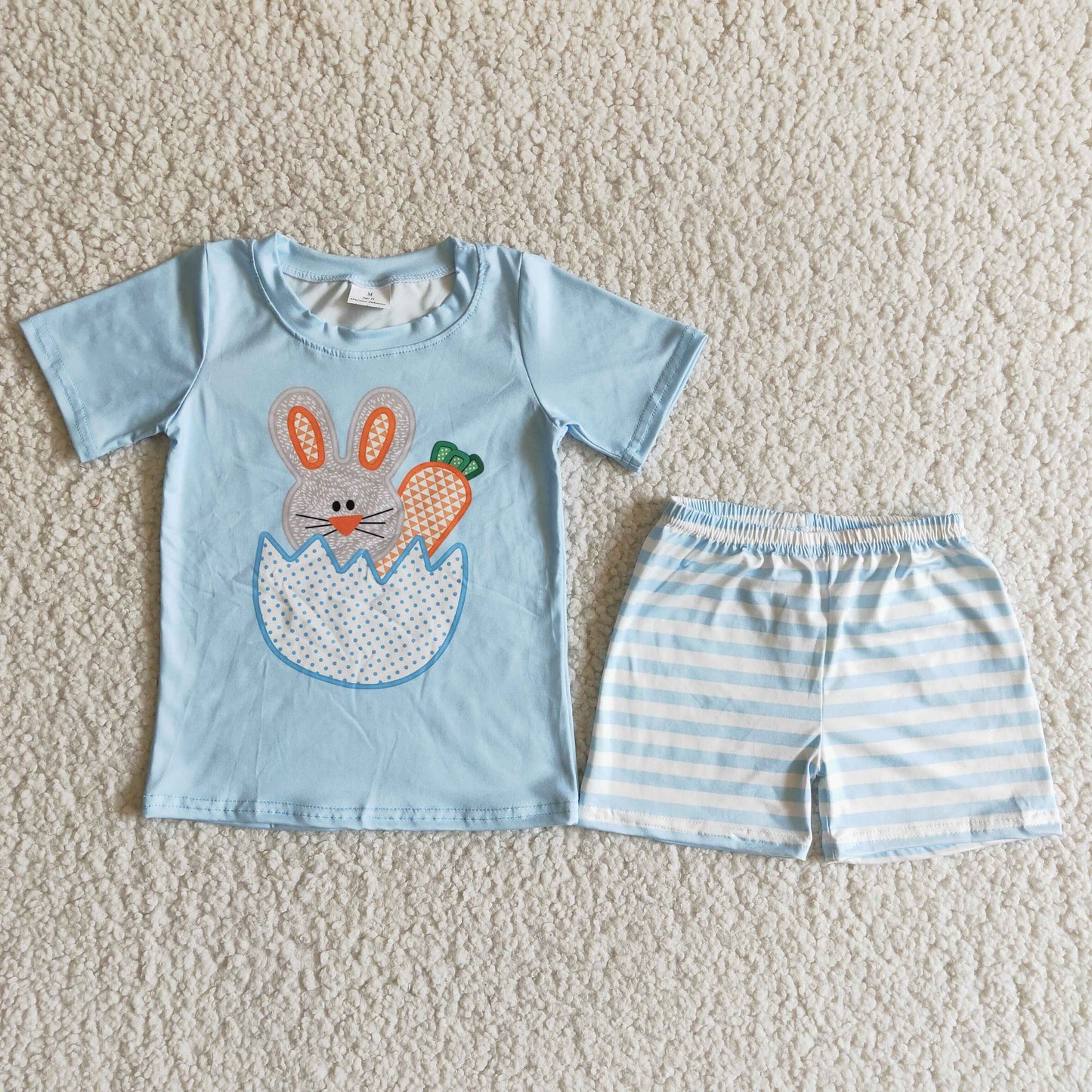 Easter set Boy set blue summer short