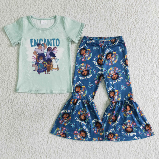 cartoon bell pants girl outfits