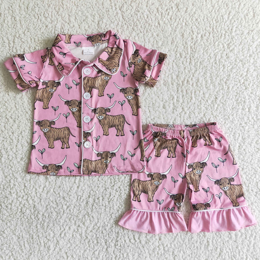 pink cow pajamas