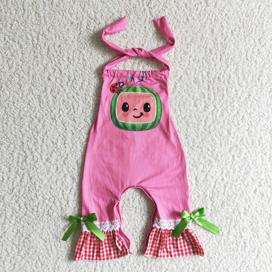 pink cartoon romper