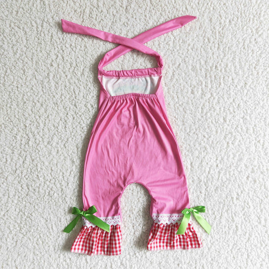 pink cartoon romper