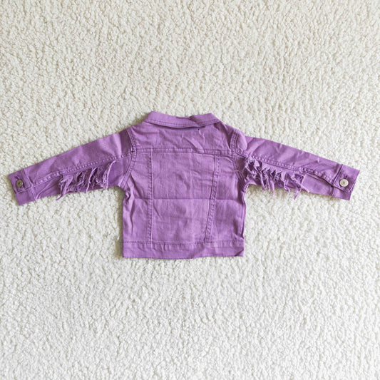 Purple denim jacket