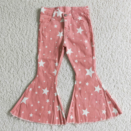 Pink star jeans