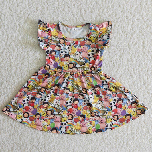Cartoon Ruffle big skirt