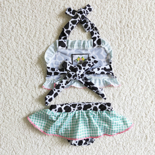 Cow 2pc girls summer Swimsuit