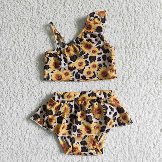 Sunflowers 2pc girls summer Swimsuit