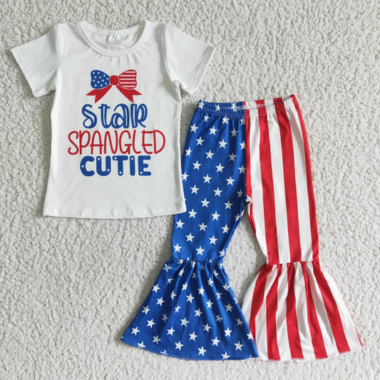 July Of 4th Star Bell Pants Girl Outfits