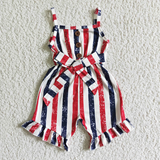 Red July Of 4th Stripe Jumpsuit