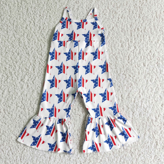 July of 4th White Star Jumpsuit