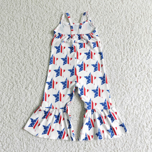 July of 4th White Star Jumpsuit