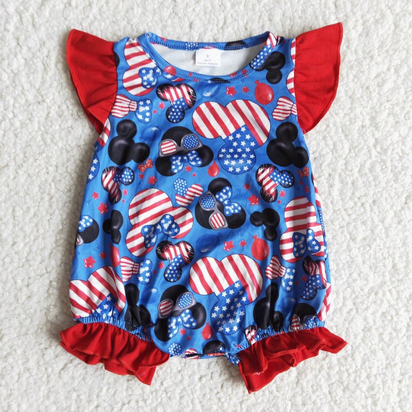 July of 4 of Gilrs Romper