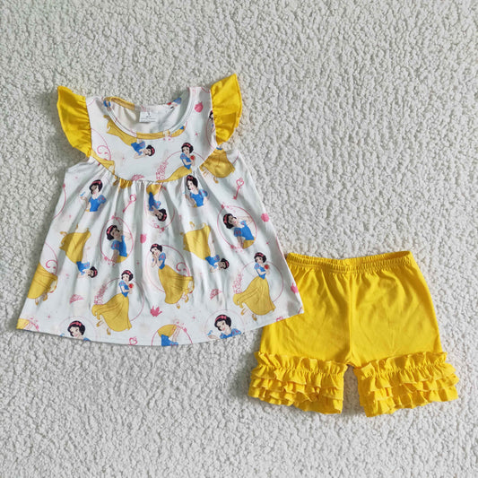 Yellow Cartoon Girl summer set