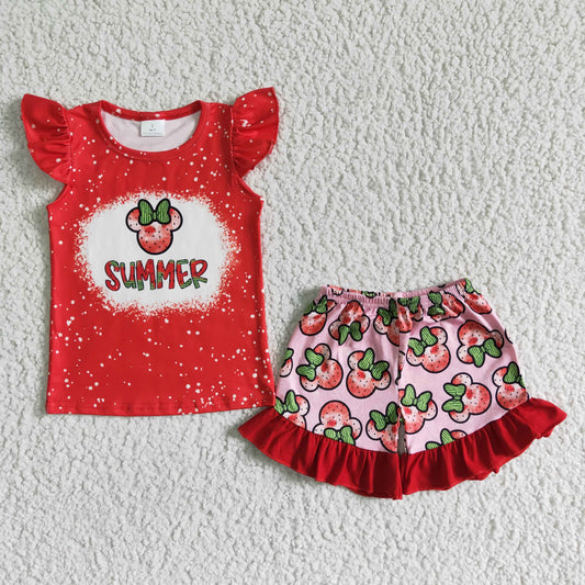 Watermelon Ruffle Summer Set