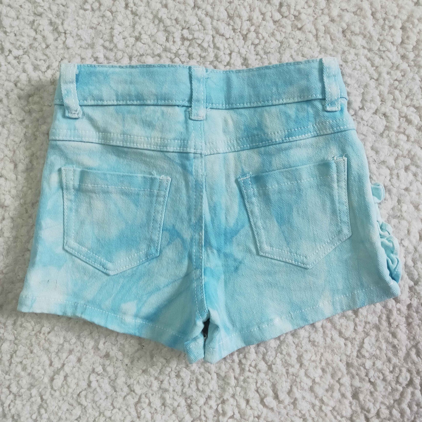 summer Blue with pocket short jeans