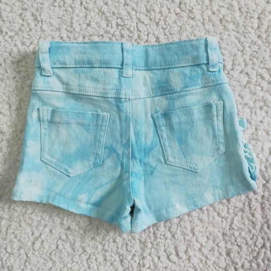 summer Blue with pocket short jeans