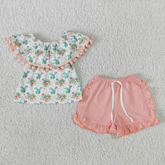 Cactus Pink Ruffle Summer Set