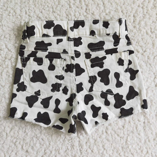 Summer Cow with pocket short jeans