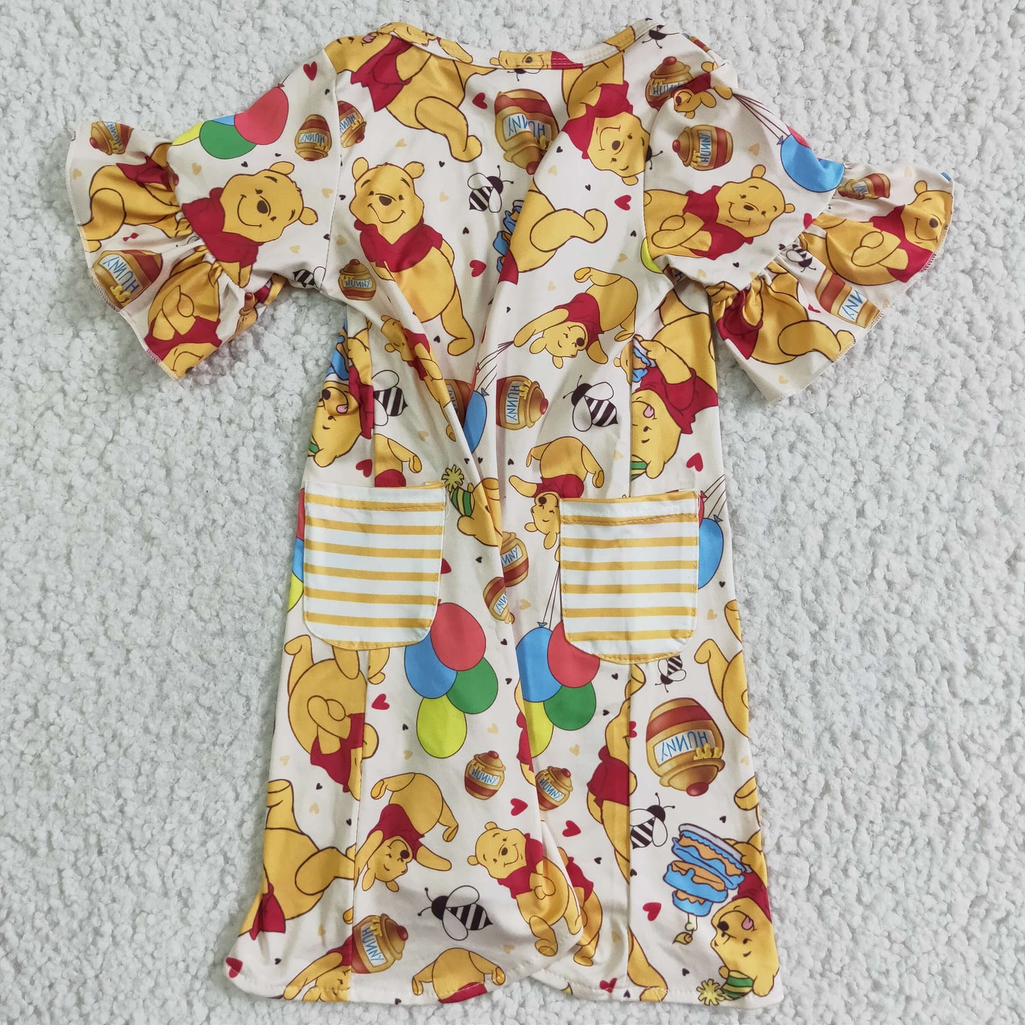 Yellow Cartoon Girls Dress