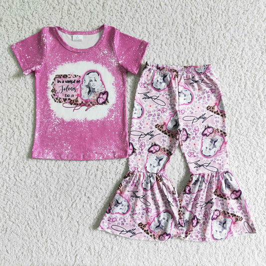 Purple Cartoon Woman Girls Outfits