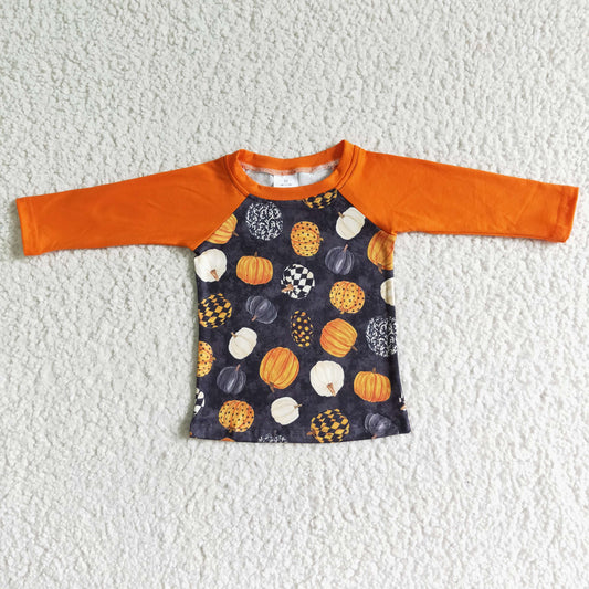 Halloween Boy Pumpkin Long Sleeve