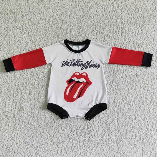 Red Cartoon baby long sleeves romper