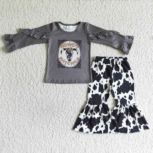 Fall Outfits Milk Cow Bell Pants