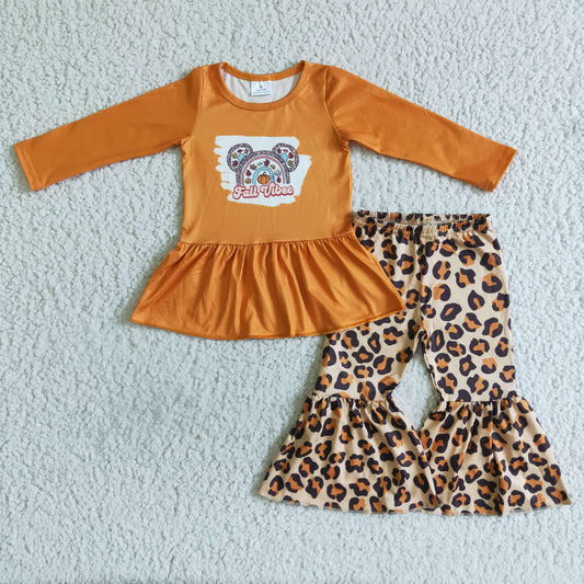 Fall Outfits Rainbow Pumpkin Girls Outfits