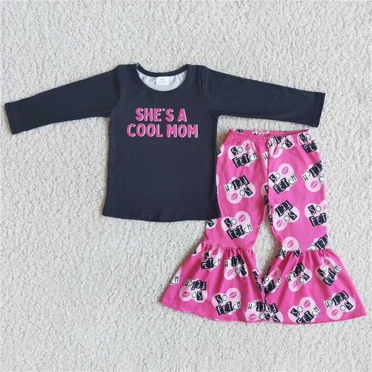 Fall Outfits SHE'S A Cool MOM Girls Set