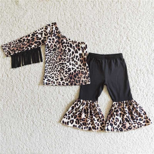 Fall Outfit Leopard Girls Set