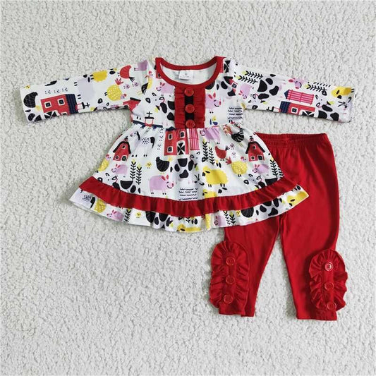 Fall Outfits Animal Farm Girls Set