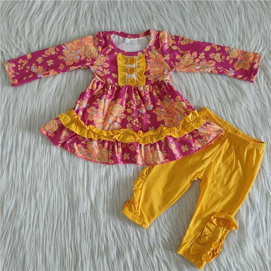 Fall Outfits Flower Girls Set