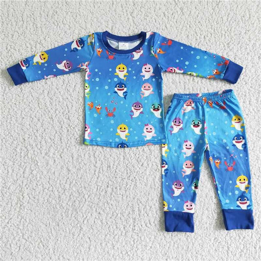 Blue Cartoon Pajamas