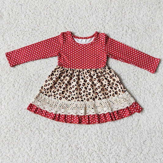 Red Polka Dot Lace Dress