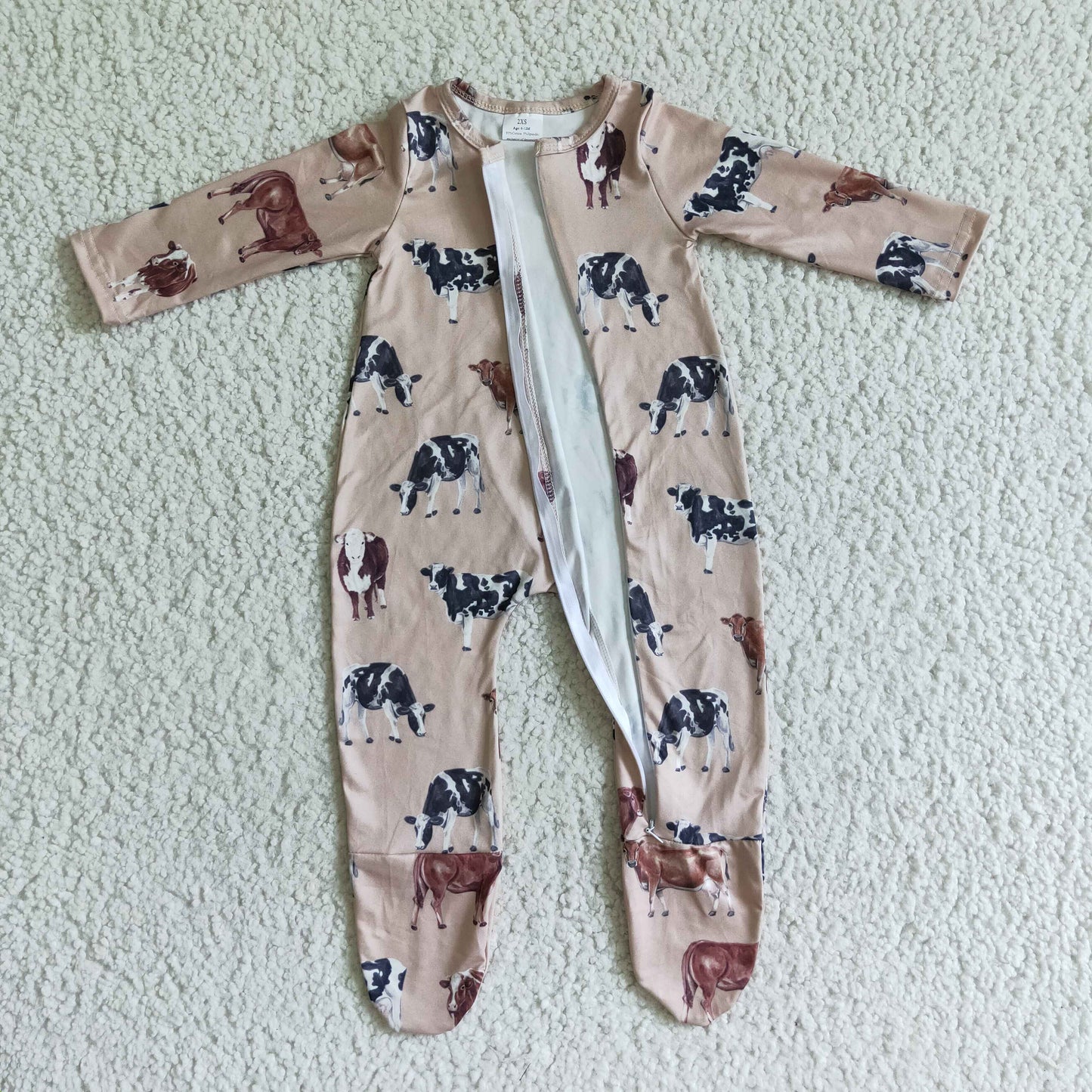 Animal Baby Romper With zipper